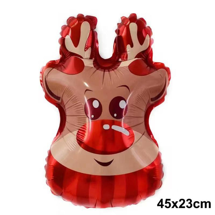 Christmas Foil Santa Claus Snowman Elk Balloons