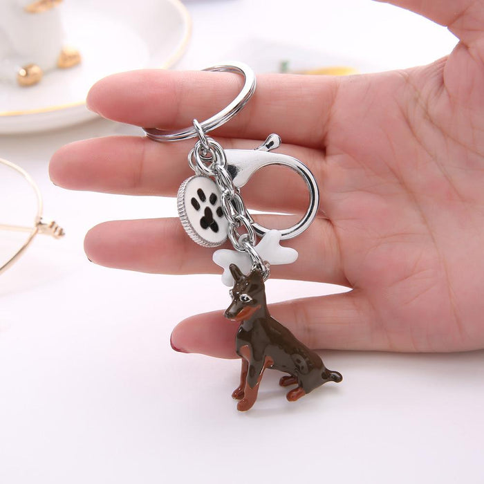 Creative Three-dimensional Pet Dog Keychain Accessories