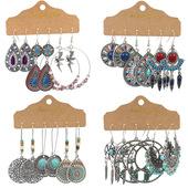 Geometric Bohemian National Style Fashion Big Circle Tassel Earrings