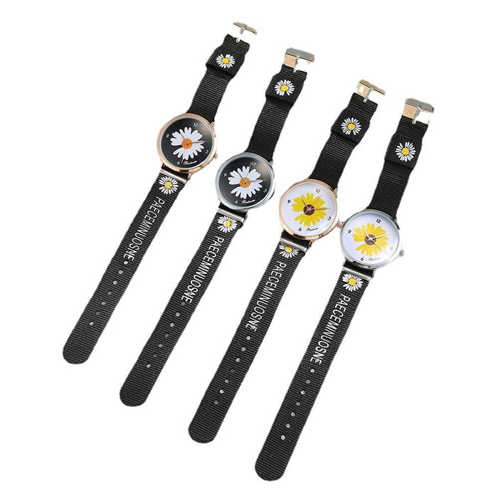 Simple Daisy Creative Canvas Printed Watch Llz20801