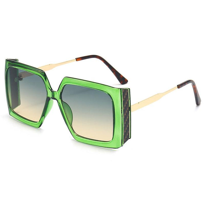 Square large frame Sequin light luxury Sunglasses