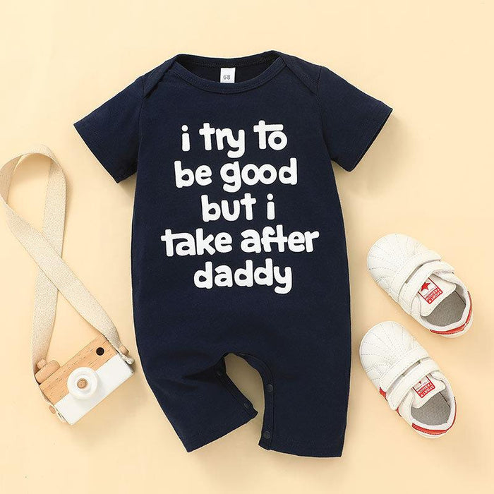 Infant Letter Jumpsuit Kids Romper