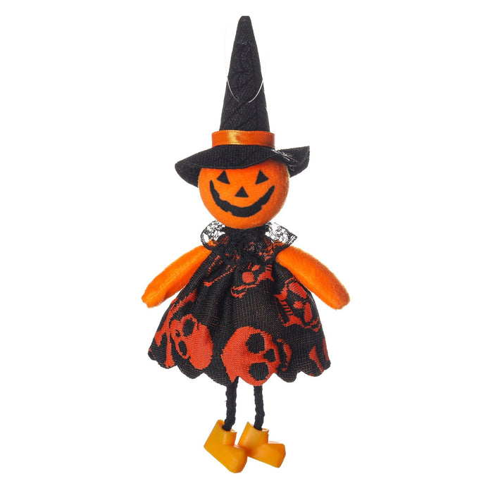 Halloween Decoration Cartoon Pumpkin Witch Pendant Children's Party Supplies