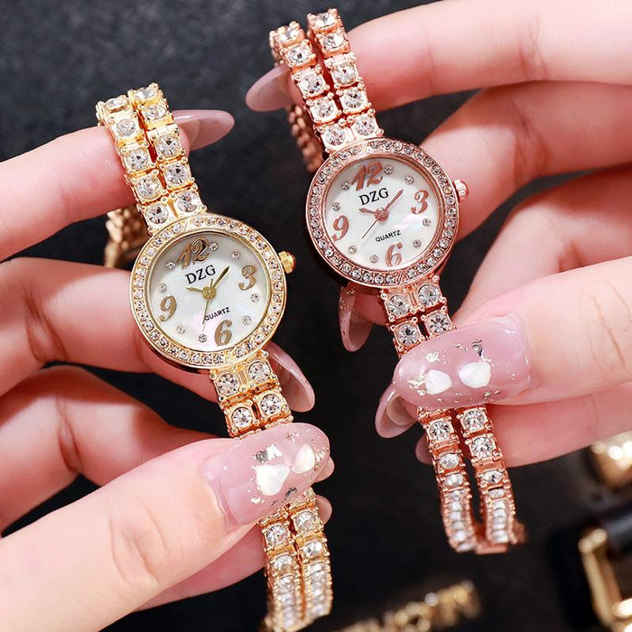 Ladies Shell Quartz Watch Casual Simple Temperament Clock