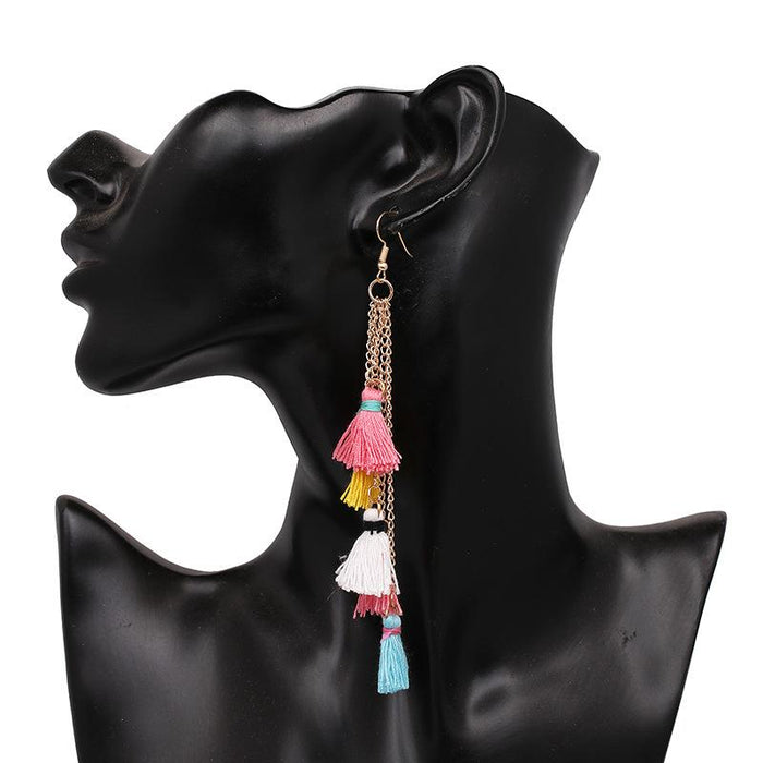 New Women's Jewelry Bohemian Tassel Earrings