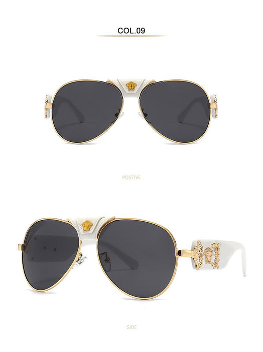 Retro men's and women's Metal Sunglasses