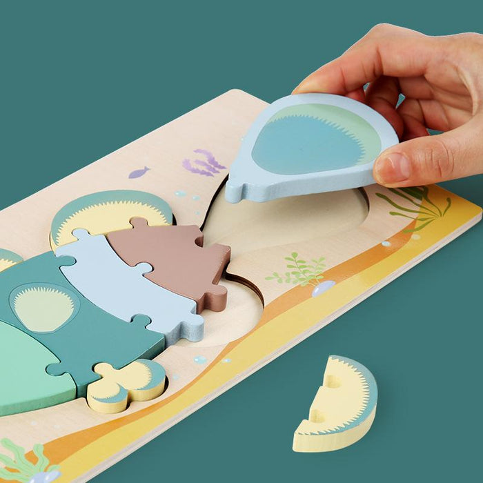 Children's Wooden Three-dimensional Board Building Toys