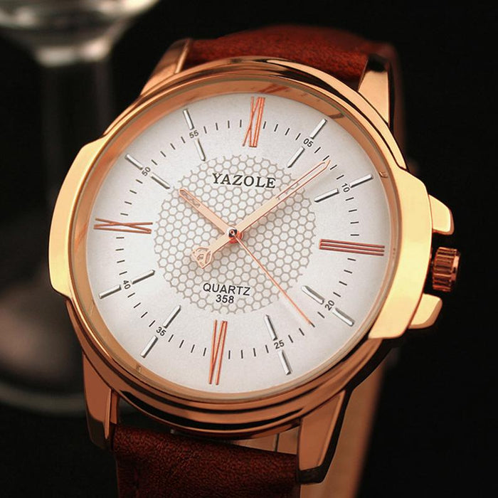 Yazole Brand Luxury Famous Business Men's Watch Male Clock Fashion Quartz Watch