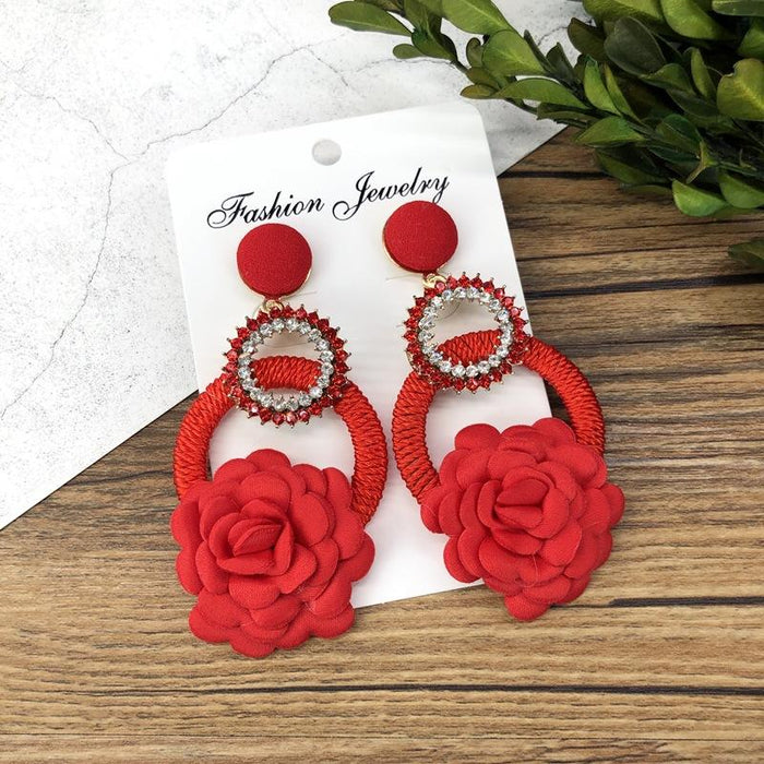 Multi Style Handmade Flower Earrings