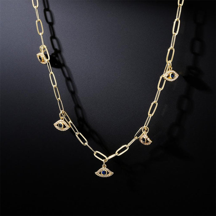 New Devil's Eye Pendant Women's Necklace Accessories