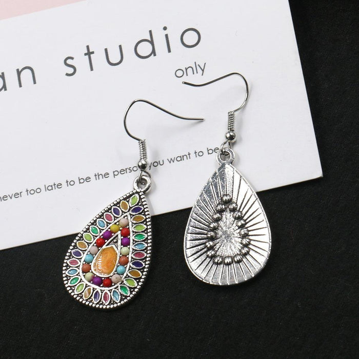 Bohemian Fashion Drop Shaped Pendant Earrings Jewelry