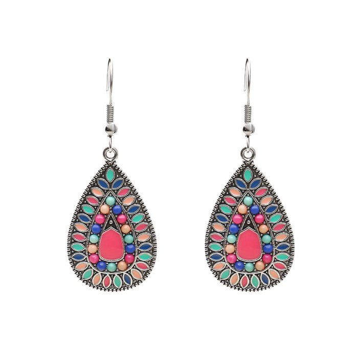 Bohemian Fashion Drop Shaped Pendant Earrings Jewelry