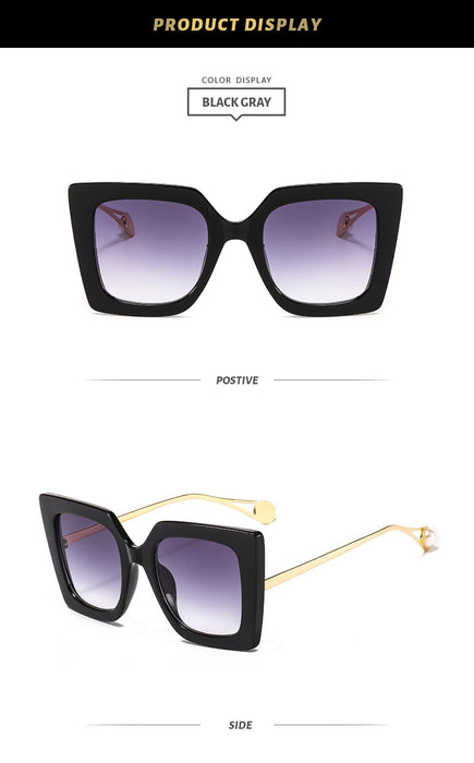 Box gradient pearl Sunglasses