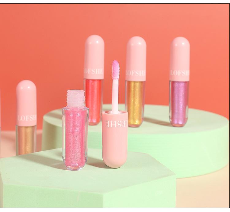 6-colour lip gloss cover box waterproof Lip Glaze