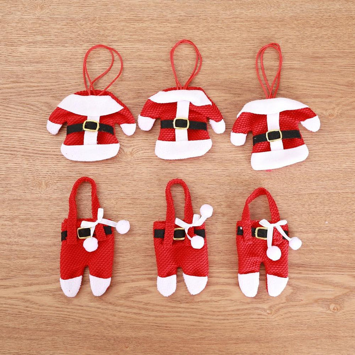 Christmas Desktop Decoration Clothing StyleTableware Cover