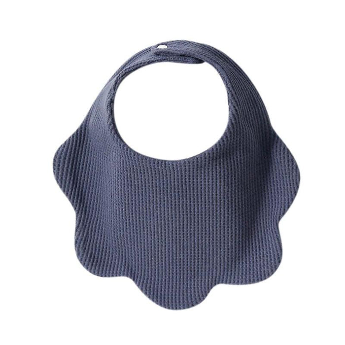 Cotton Waffle Towel Baby Petal Shaped Bib