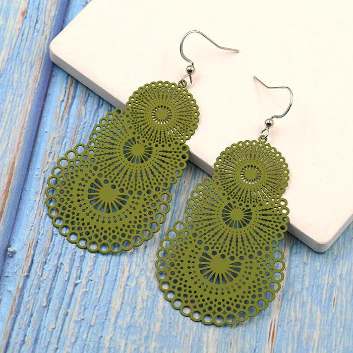 Boho Pattern Fashion colourful Earrings