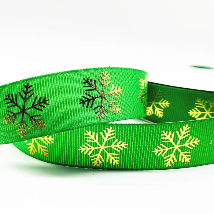 5yards 10mm 15mm 25mm Christmas Ribbon Printed