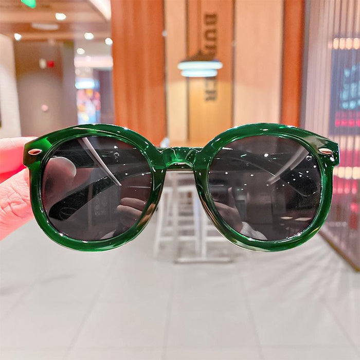 Children's Sunglasses Sun Shading round frame polarizer