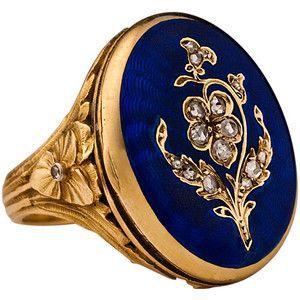 Victoria Rose enamel ring