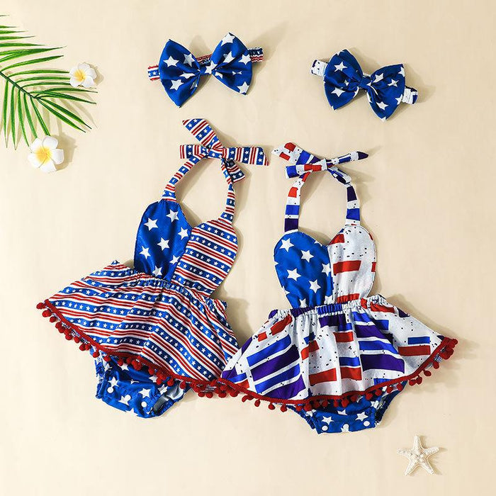 Baby Floral Bodysuit Headband Set