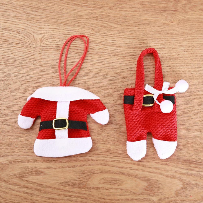 Christmas Desktop Decoration Clothing StyleTableware Cover