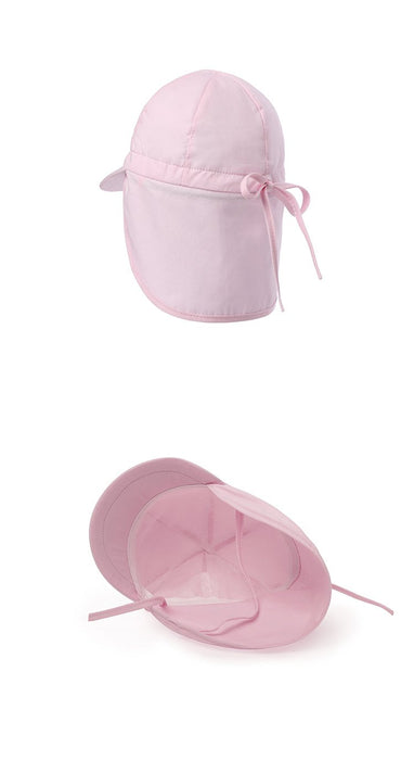 Pink Flounced Outdoor Sunscreen Thin Children's Fisherman Hat