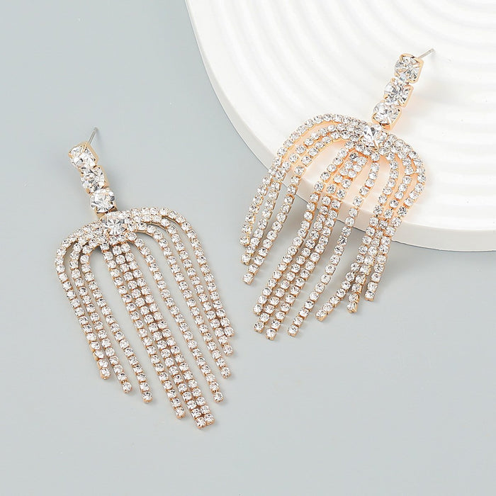 New Exaggerated Personalized Female Jewelry Tassel Earrings