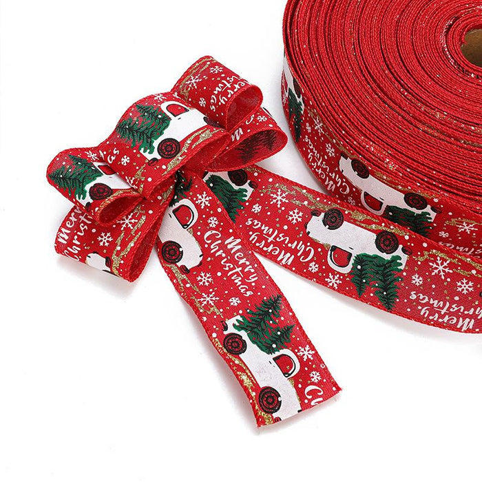 Christmas Ribbon Classic Wrapping Christmas Tree Ribbon Wreath Bows