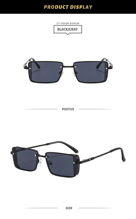 Metal small square Sunglasses