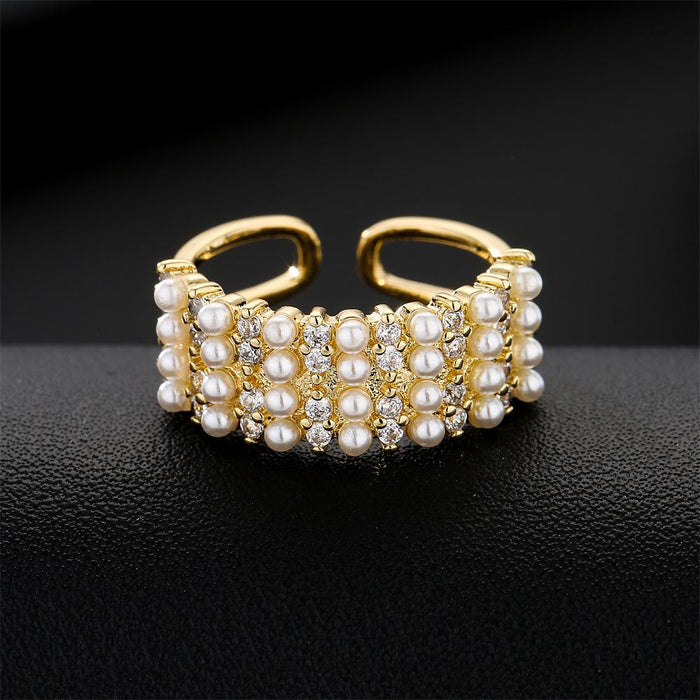 Luxurious Women's Opening Design Adjustable Ring