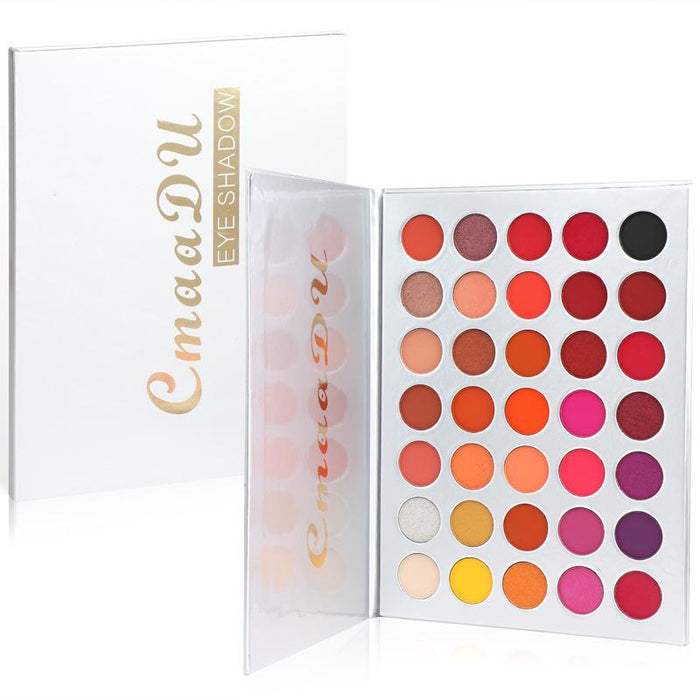 35 colour matte eye shadow disc waterproof flash