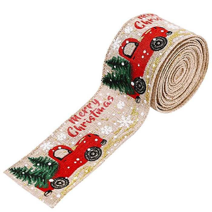 Christmas Ribbon Classic Wrapping Christmas Tree Ribbon Wreath Bows