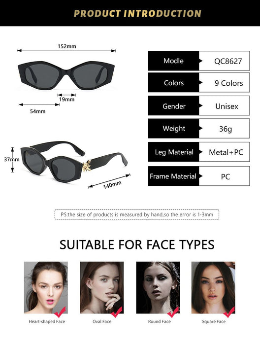 Sunglasses personality cat's Eye Sunglasses female