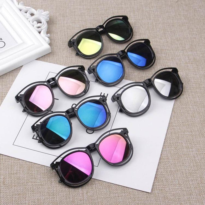 Children's Sunglasses double frame hollowed out colourful