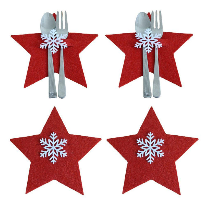 4PCS 44 Styles Christmas Knife and Fork Holder