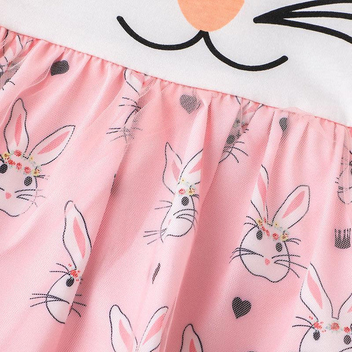 Baby Girls Cute Bunny Sling Jumpsuit