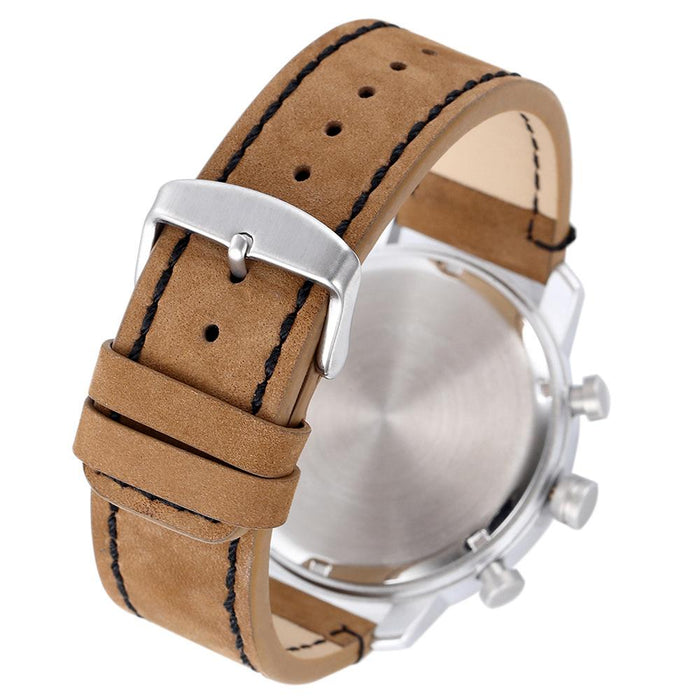 New Multifunctional Timing Fashion Sports Quartz Wood Watch Men