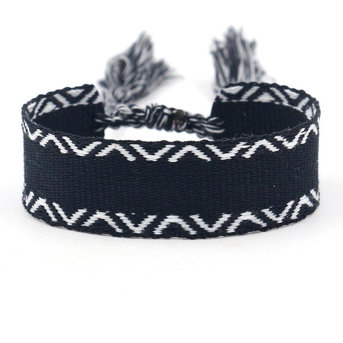 National Style Striped Handmade Bracelet