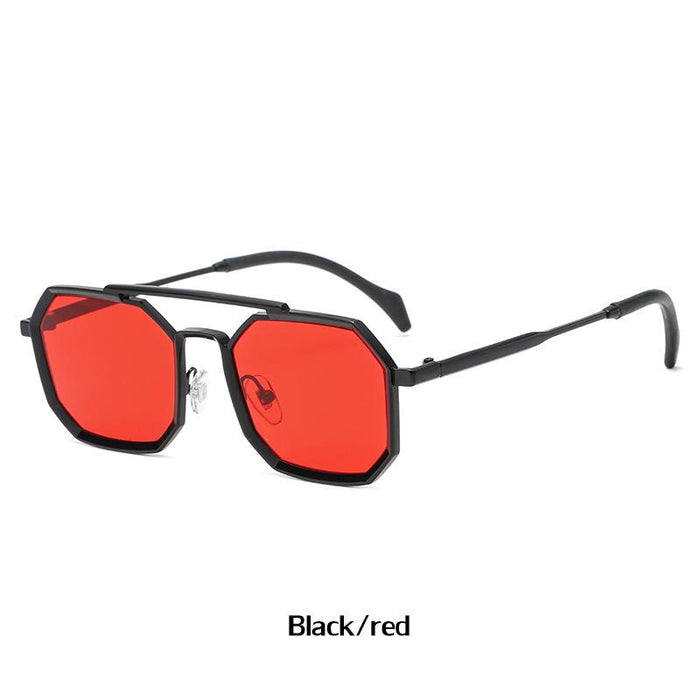 Polygonal Large Frame Sunglasses