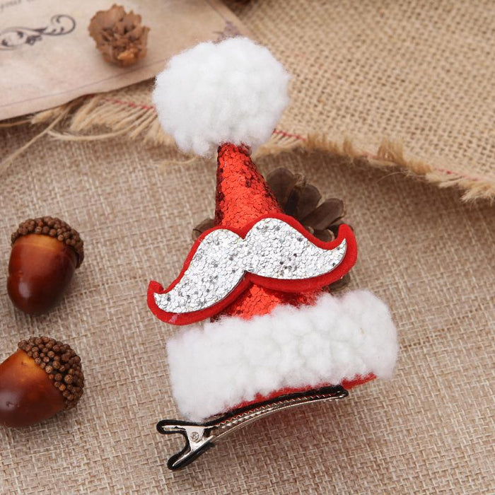 Christmas Hat Style Hairpin Children's Hair Clip