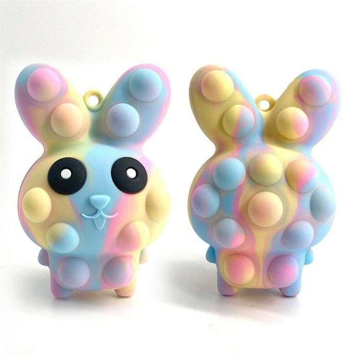 3D Rabbit Stress Relief Ball Anti Stress Fidget Toy Silicone