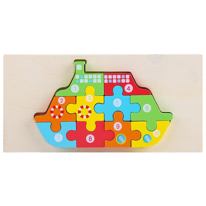 Children's Wooden 3D Puzzle Puzzle Toy