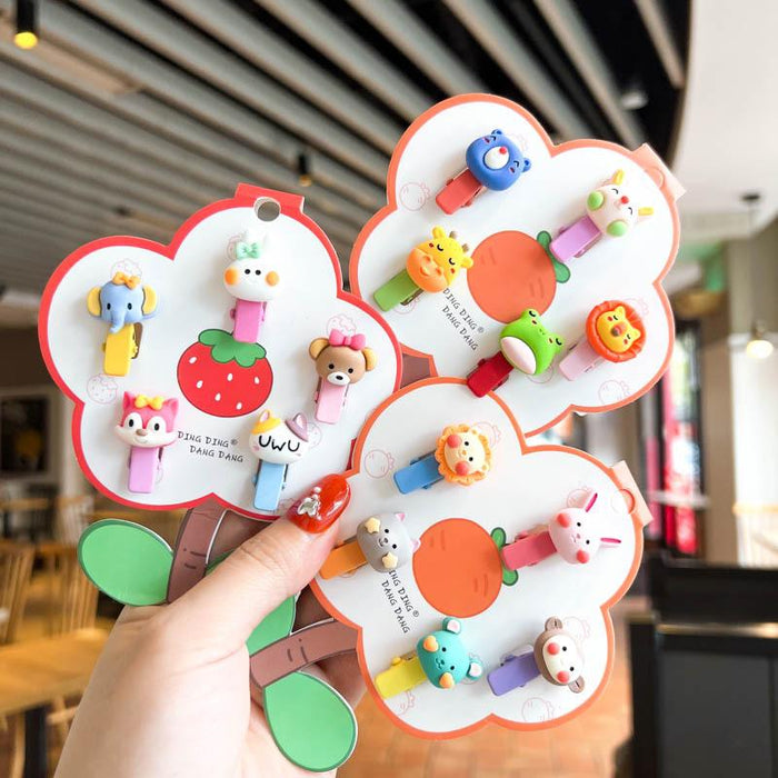 Children's hairpin cartoon mini hair circle