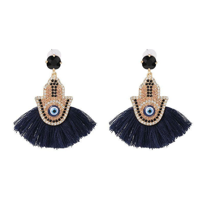 New fan tassel female Earrings accessories