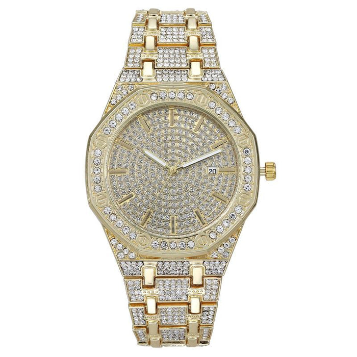 Women Watch Rhinestone Steel Quartz Fashion Wristwatch LLZ13888