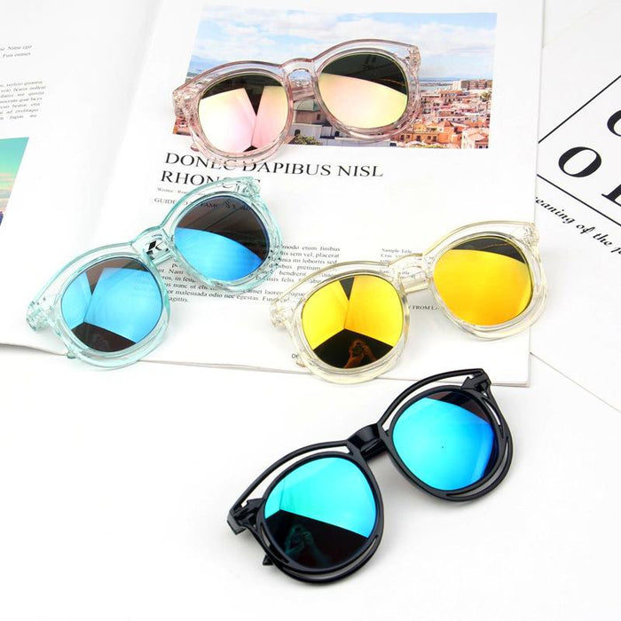 Children's Sunglasses double frame hollowed out colourful