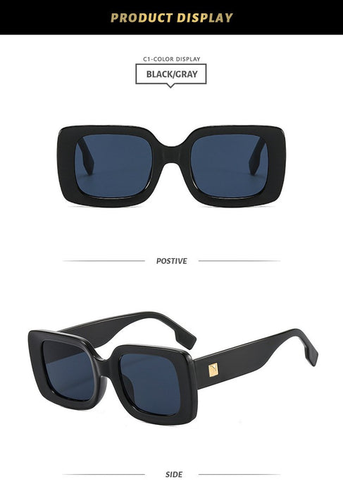 Box men's and women's color matching Sunglasses