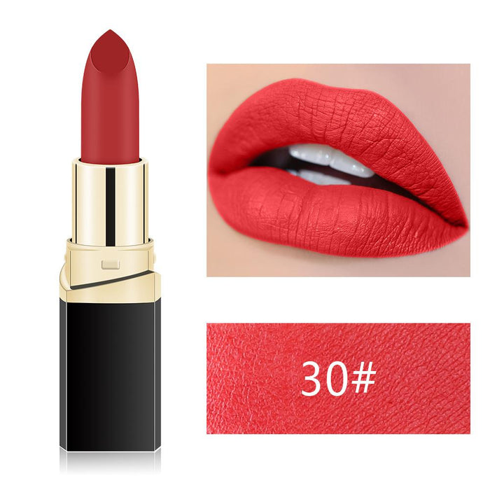 Matte fog face velvet lipstick is not easy to decolour black pipe lipstick.