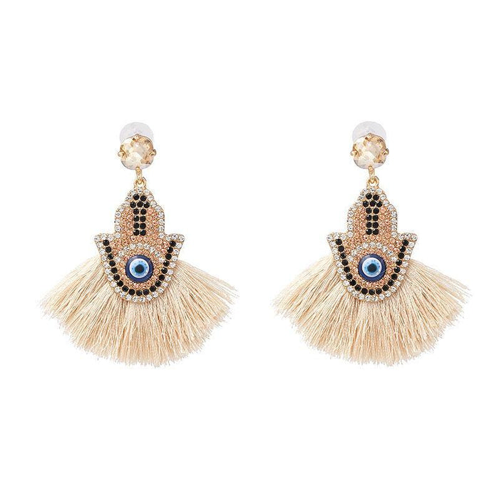 New fan tassel female Earrings accessories